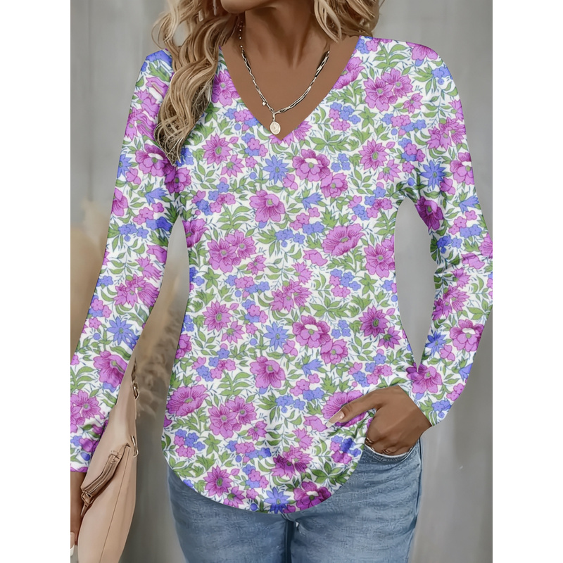 Women Formal Wear Shirts - Women Elegant V Neck Long Sleeve