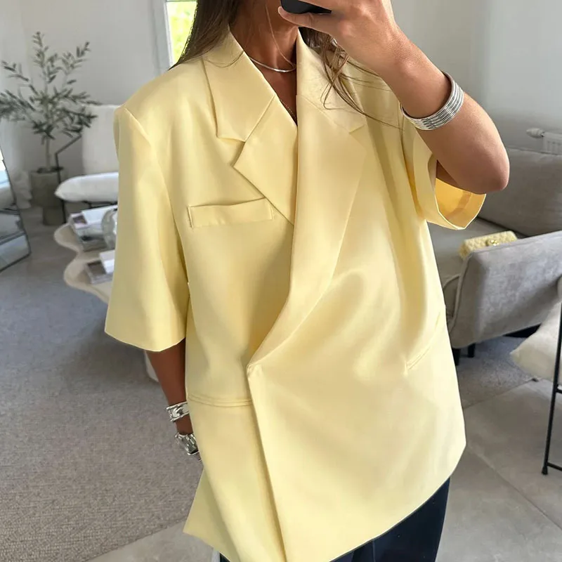 Ladies Loose Blazer Suit Solid - đánh giá và giá Women Formal Wear Trousers