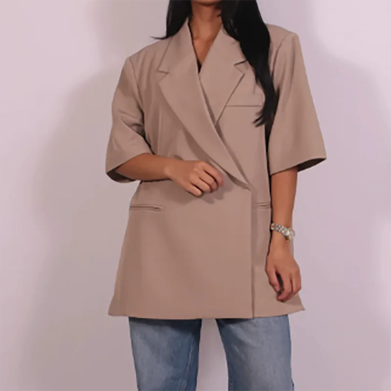 Ladies Loose Blazer Suit Solid - đánh giá và giá Women Formal Wear Trousers