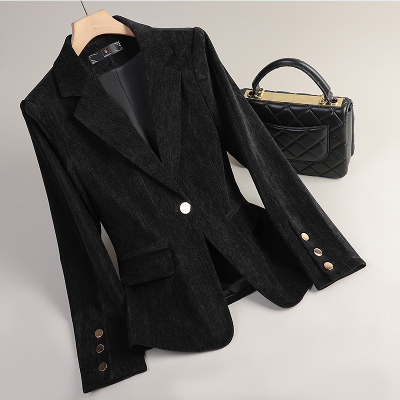 Yellow Gold Velvet Blazer Wome - đánh giá và giá Yellow Formal Wear Women