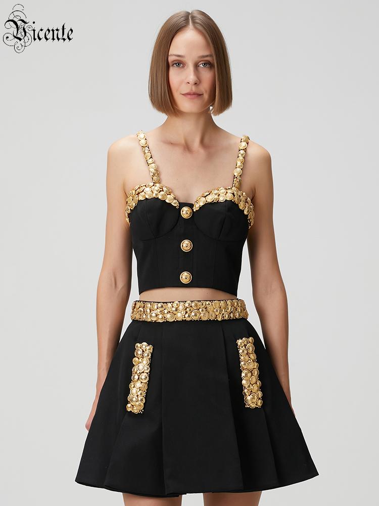 VC Black Two Piece Set Dress w - đánh giá và giá Women'S Formal Evening Wear Tops