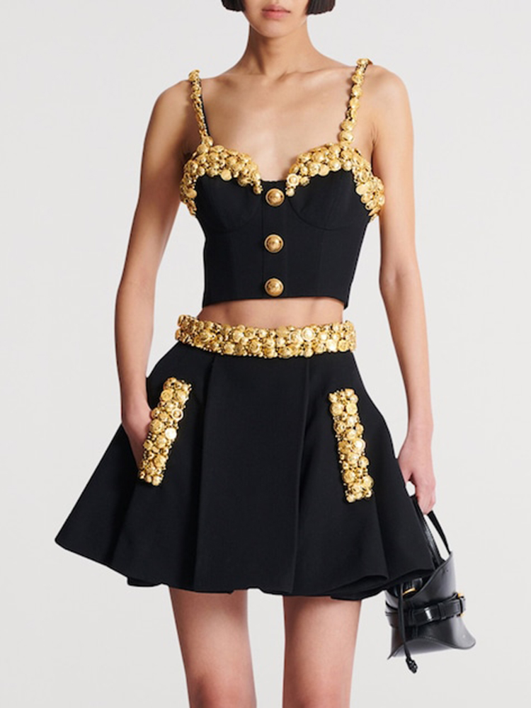 VC Black Two Piece Set Dress w - đánh giá và giá Women'S Formal Evening Wear Tops