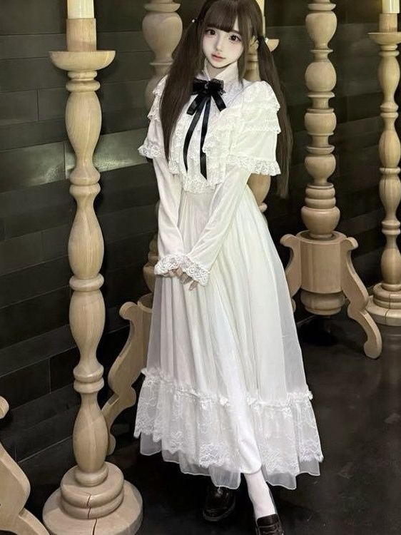 Japanese Short Sleeve Bow Lace - đánh giá và giá Women'S Elegant Formal Wear