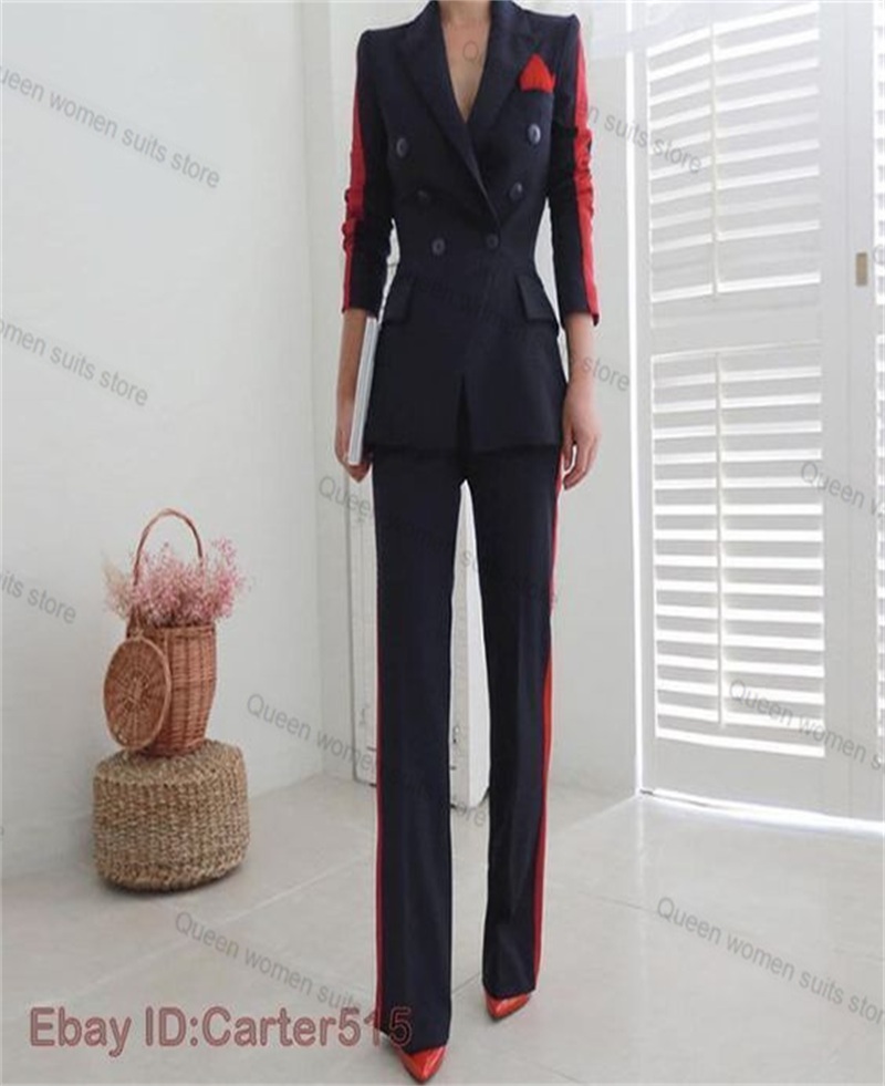Red Black Autumn Women Suit Se - đánh giá và giá Women Formal Wear Trousers