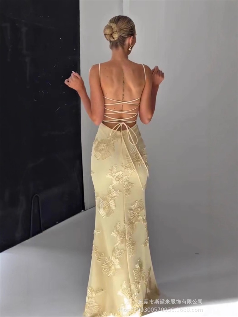 Yellow Embroidery Women Prom D - đánh giá và giá Yellow Formal Wear Women