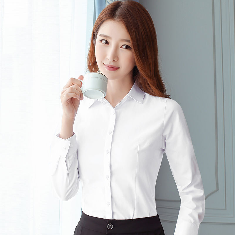 Korean Slim Black White Blouse - đánh giá và giá Women Formal Wear Shirts