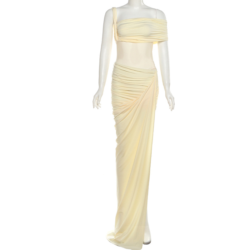 Yellow Women Prom Dress 2 Pcs  - đánh giá và giá Yellow Formal Wear Women