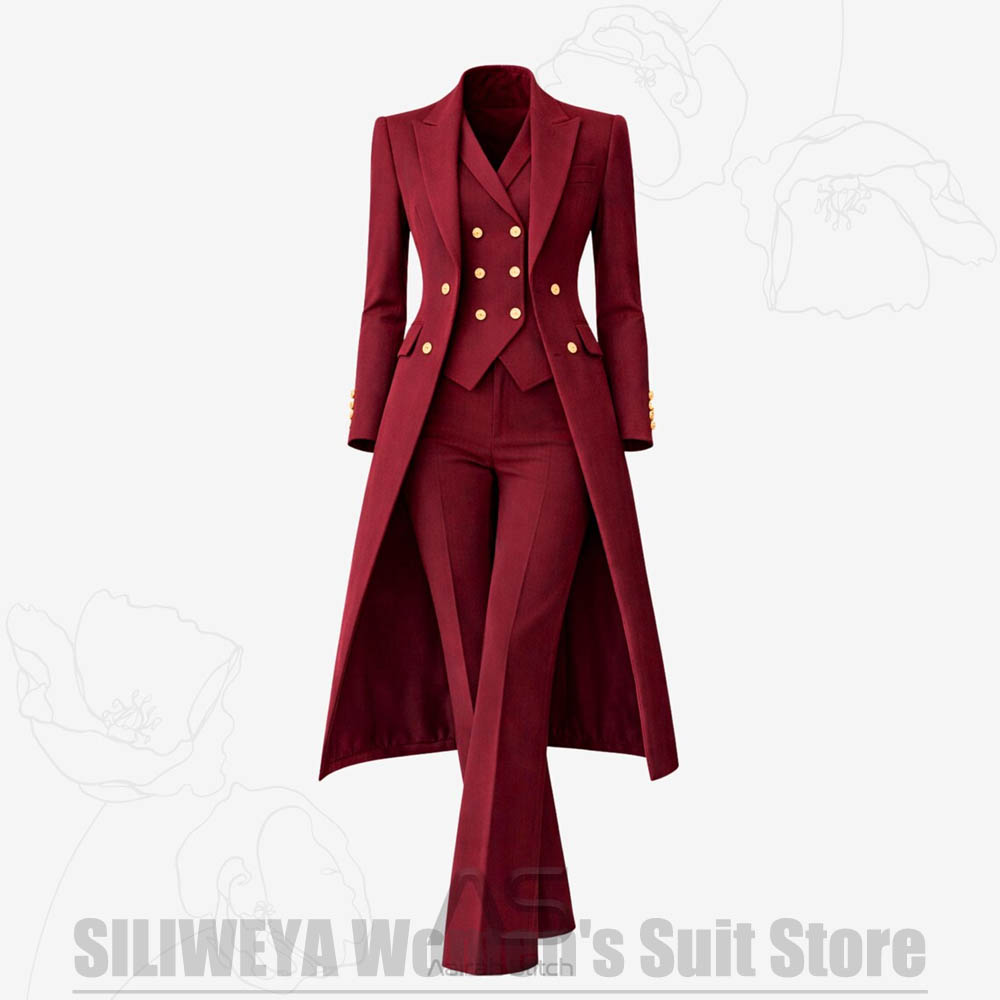 Women's Suit 3 Piece Double Br - đánh giá và giá Women Formal Wear Shirts