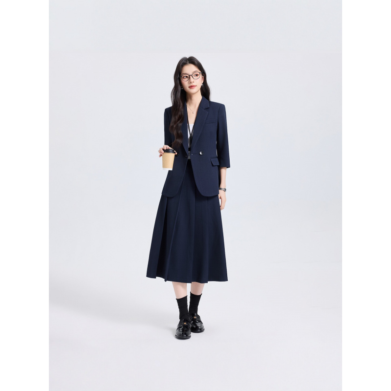 Navy Blue Women's Suit Set for - đánh giá và giá Women Formal Wear Shirts