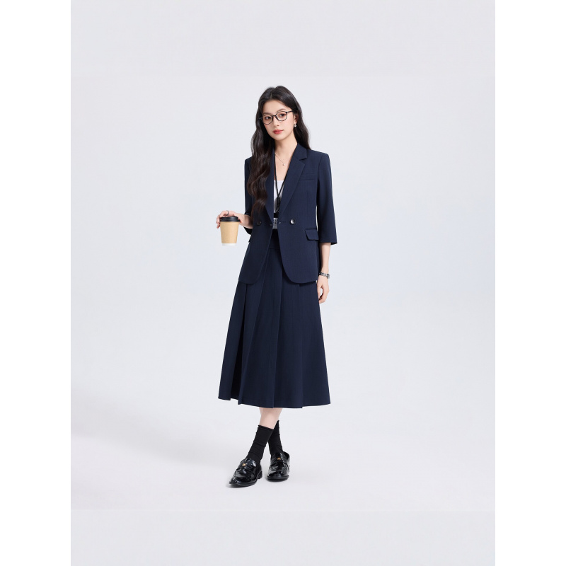 Navy Blue Women's Suit Set for - đánh giá và giá Women Formal Wear Shirts