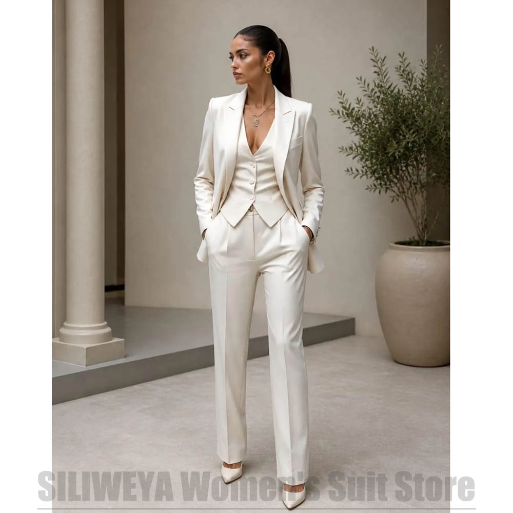 Women 3 Piece Suit Set Blazer  - đánh giá và giá Women Formal Wear Shirts