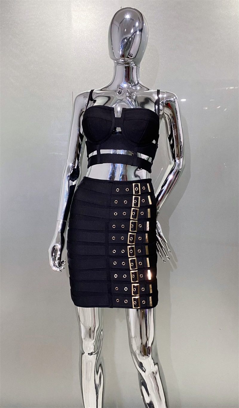 Black White Bandage Women Prom - đánh giá và giá Women'S Formal Evening Wear Tops