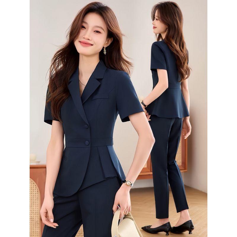 Navy blue women's thin profess - đánh giá và giá Women Formal Wear Shirts